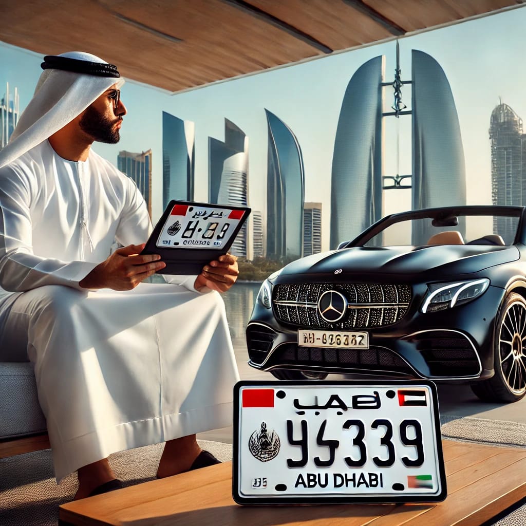 Abu Dhabi Citizen Ordering Plates from REBELCAR