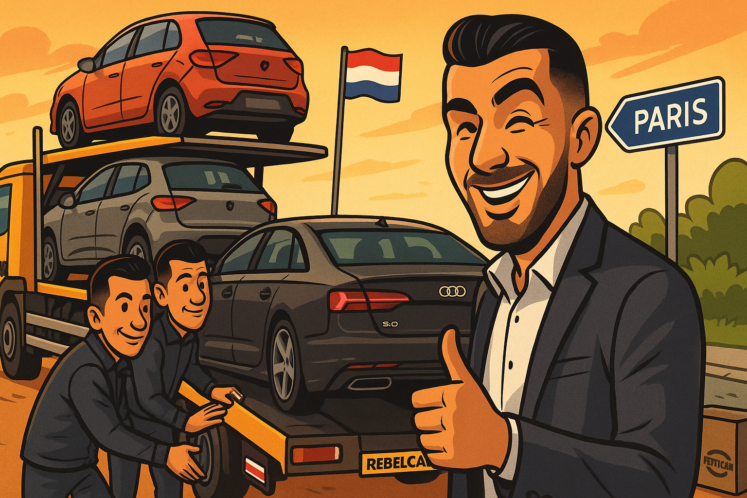 Illustration transport plaques NL