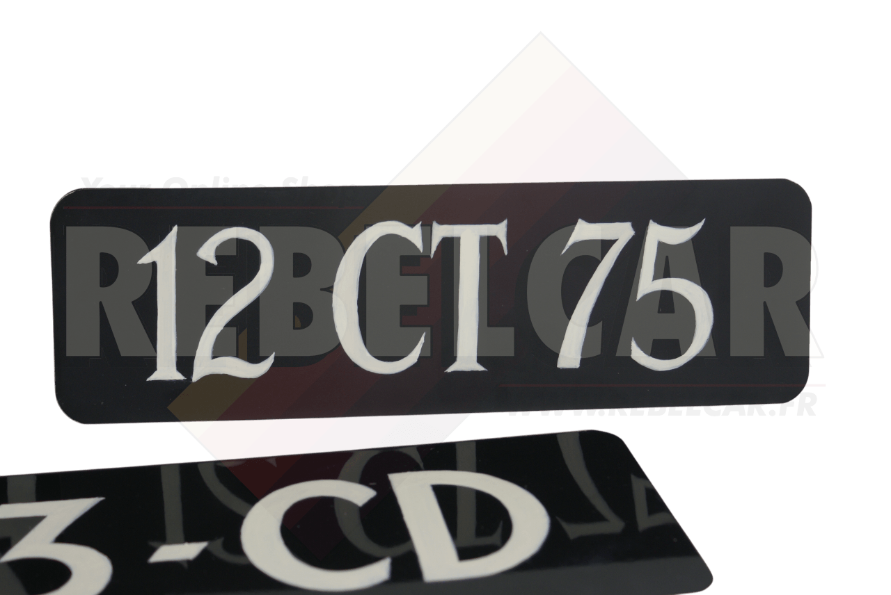 Plaque peinte à la main – vue 2